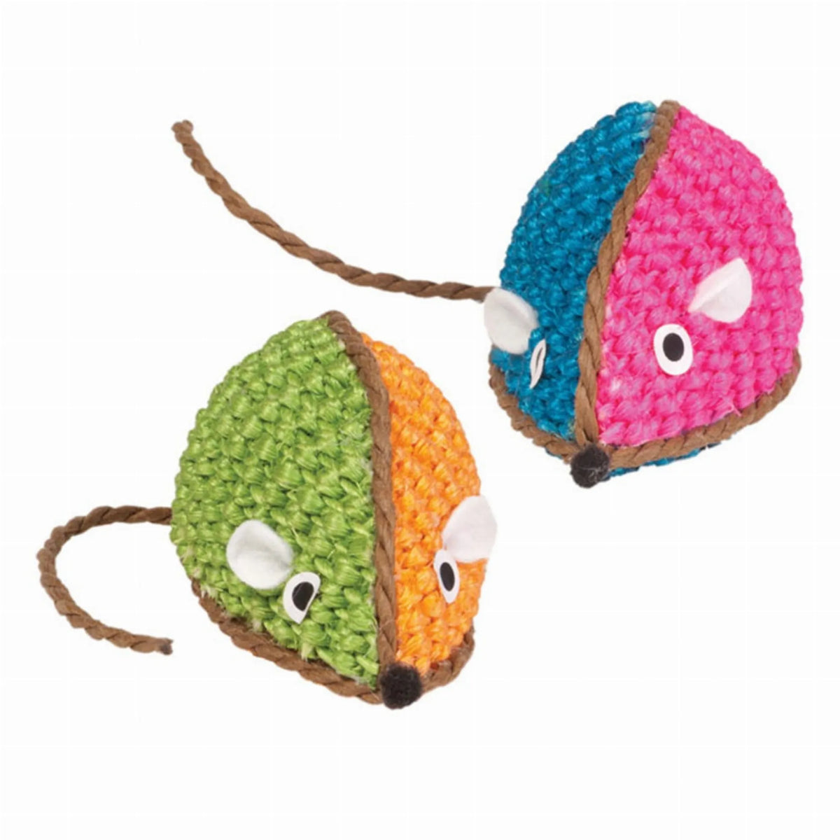 Cat Raffia Toy Mouse