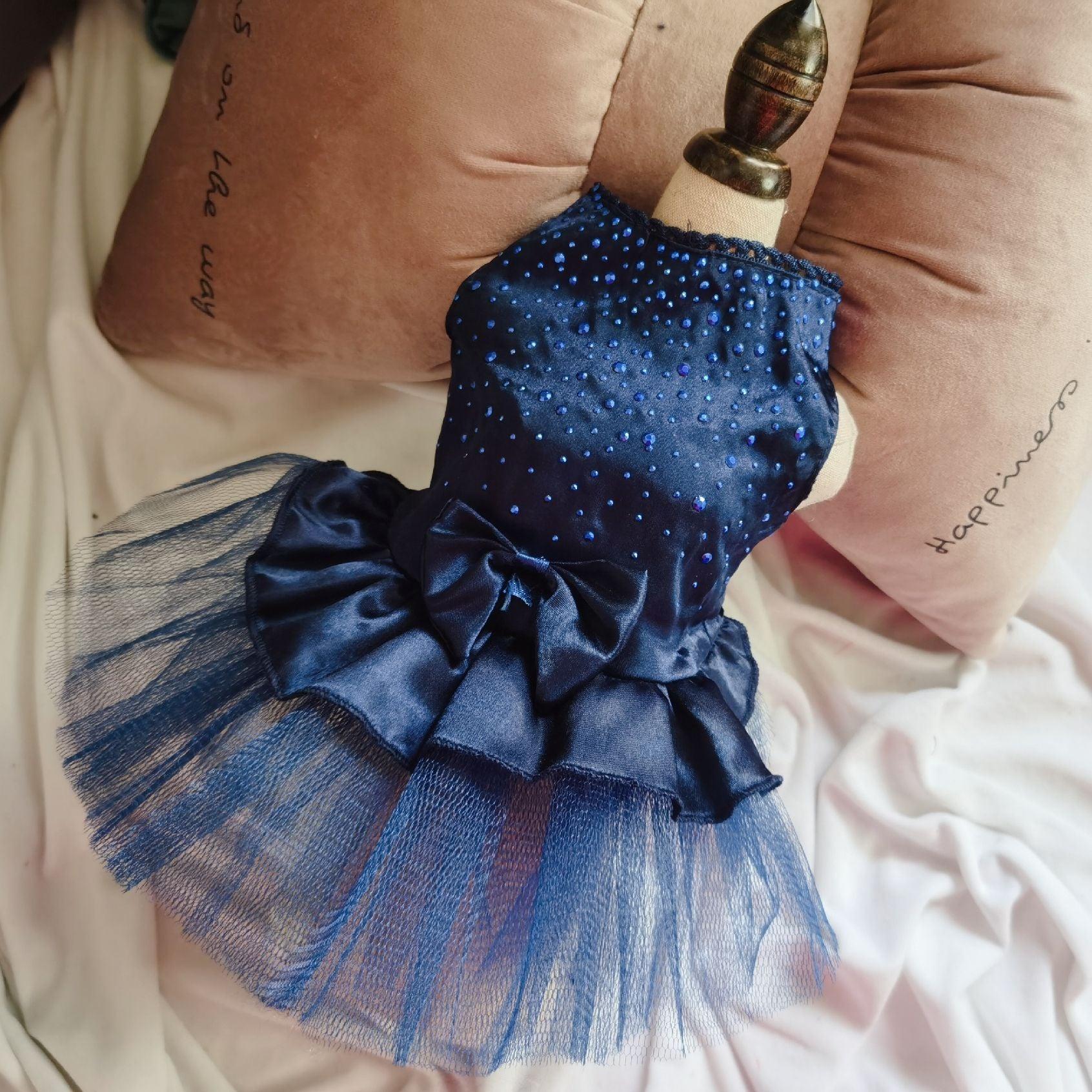 blue Princess Pet Skirt: Stylish And Elegant Clothes For Cats And Dogs-1