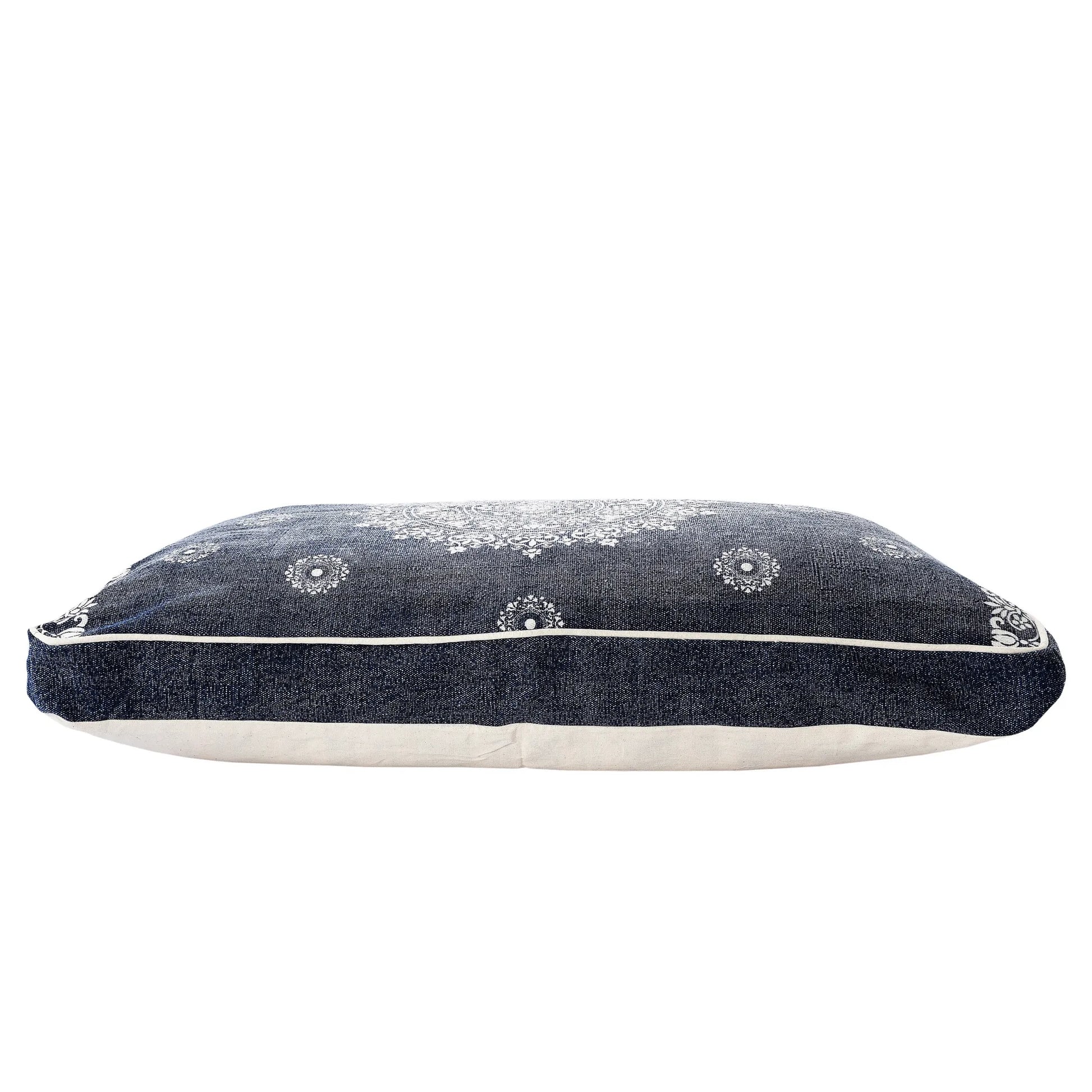 Stonewashed Blue Medallion Dog Bed