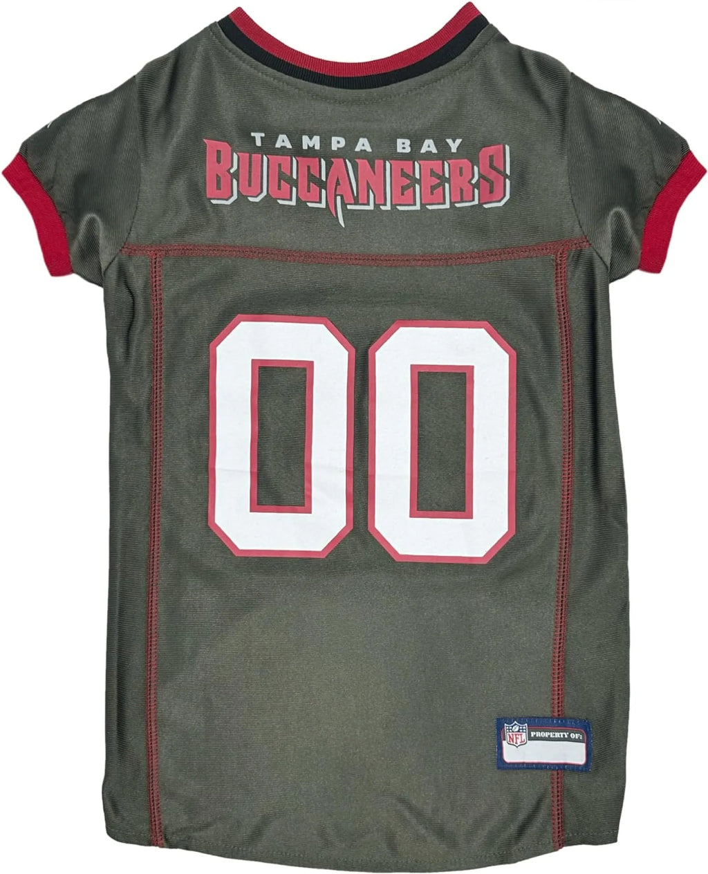 Tampa bay buccaneers gray wit white dog jersey