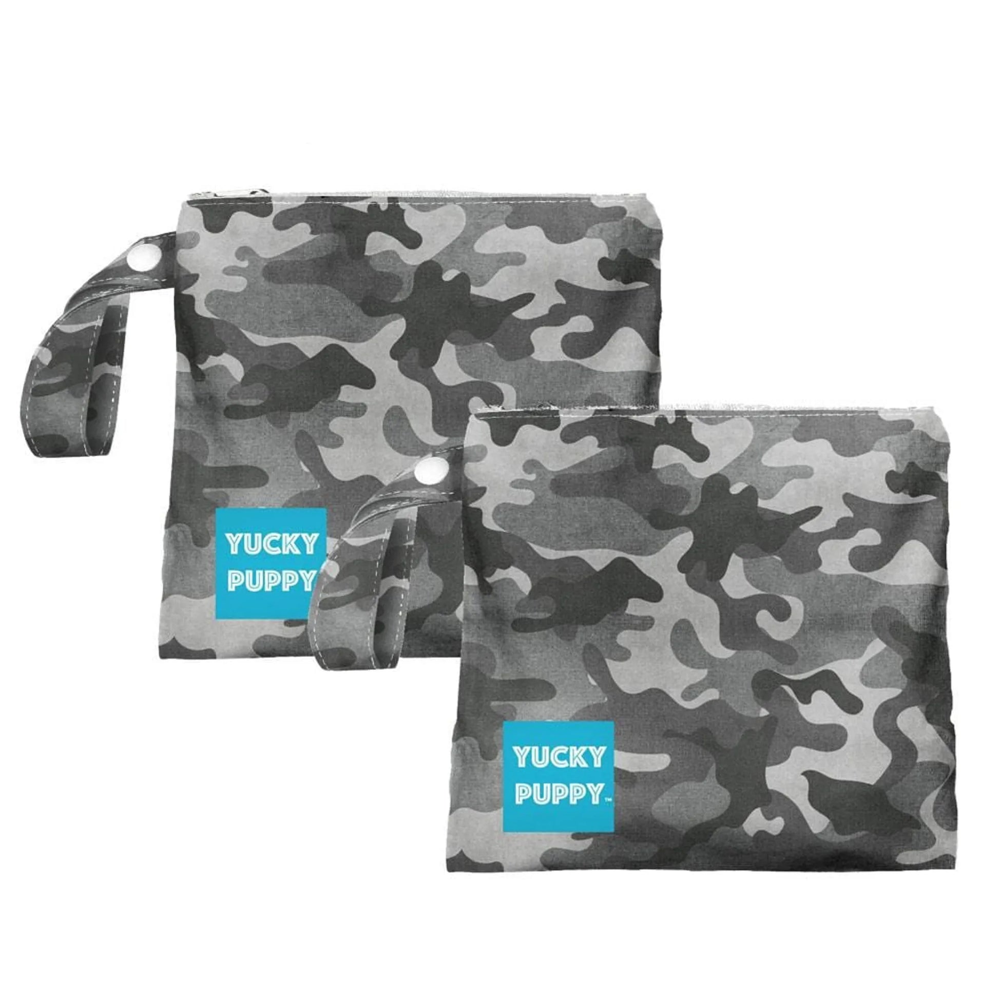 Blue Camo Poop Bag Holders