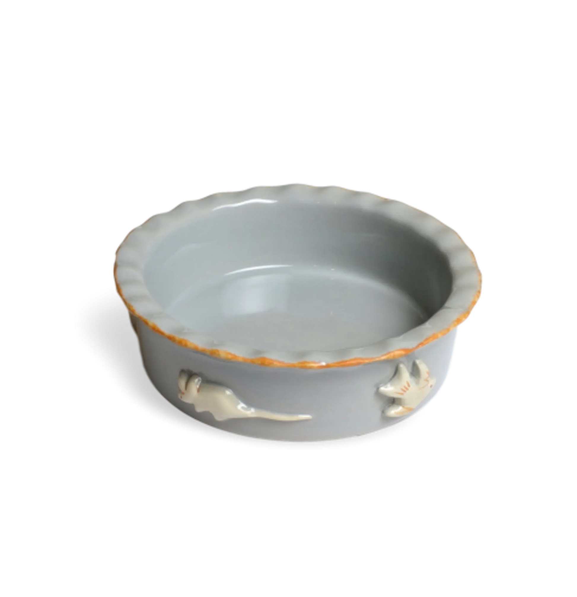 Cat Bowl with Handmade Appliques