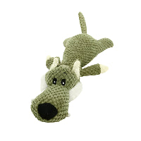Green crochet dragon toy on a white background