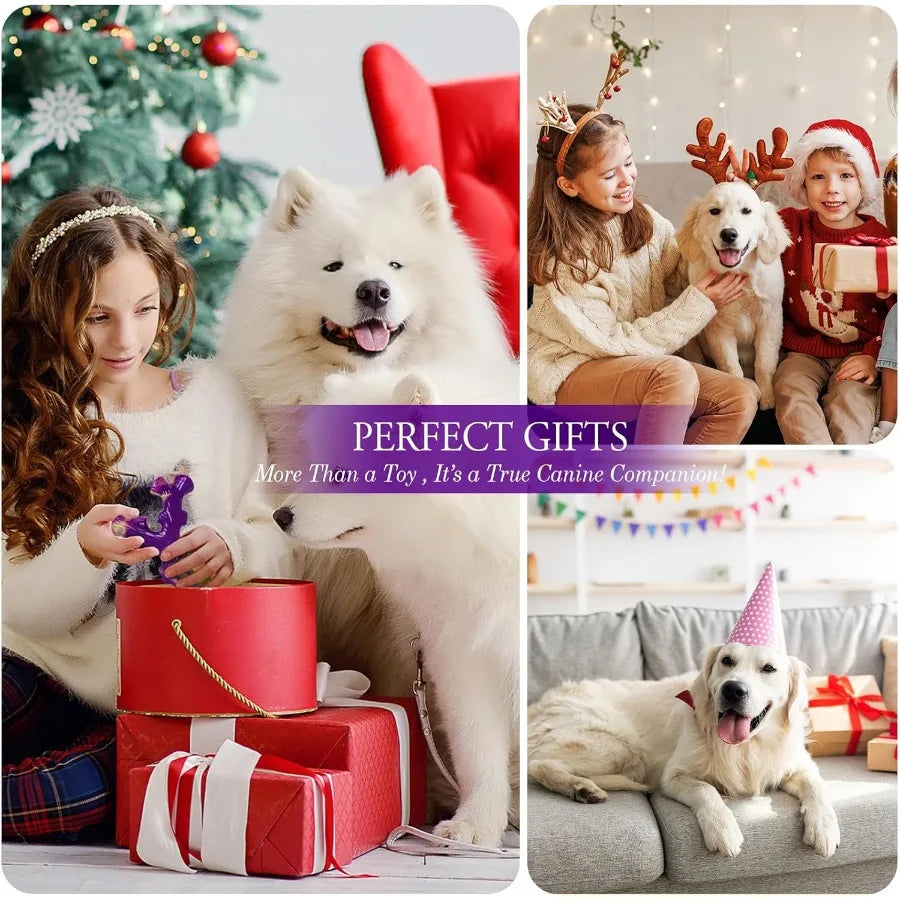 3 Pack Indestructible Bacon Flavored Dog Toy