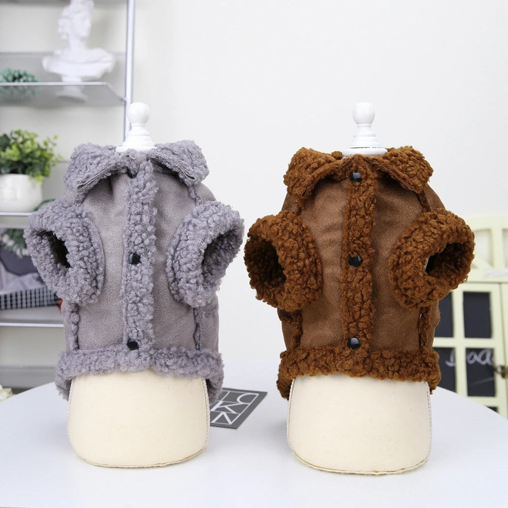 Lamb Fleece Jacket for S/M Dogs