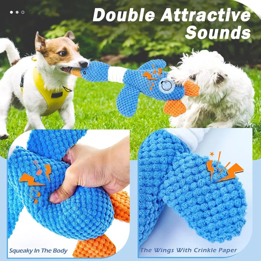 Crinkle Squeaky for Aggressive Dog Chewers