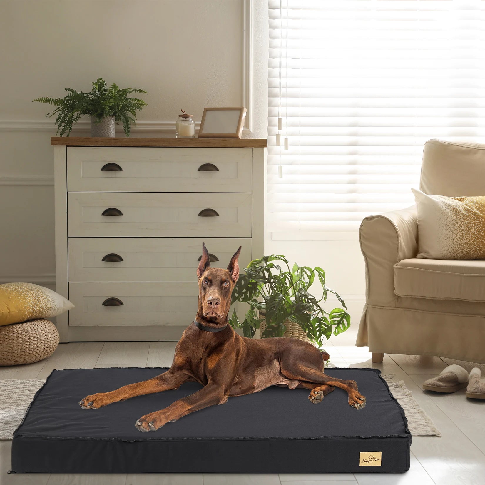 Dog Orthopedic Bed With Waterproof Lining