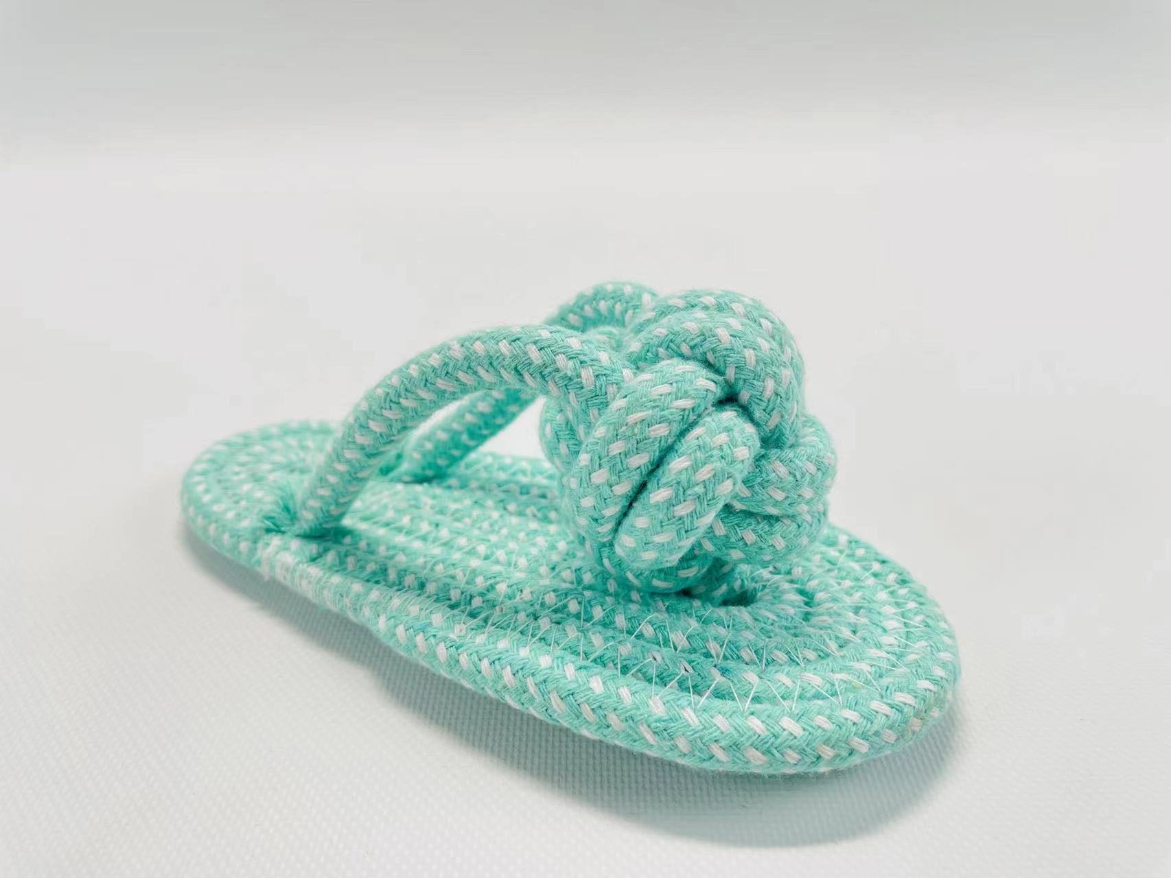 turquoise Slipper Rope Toy