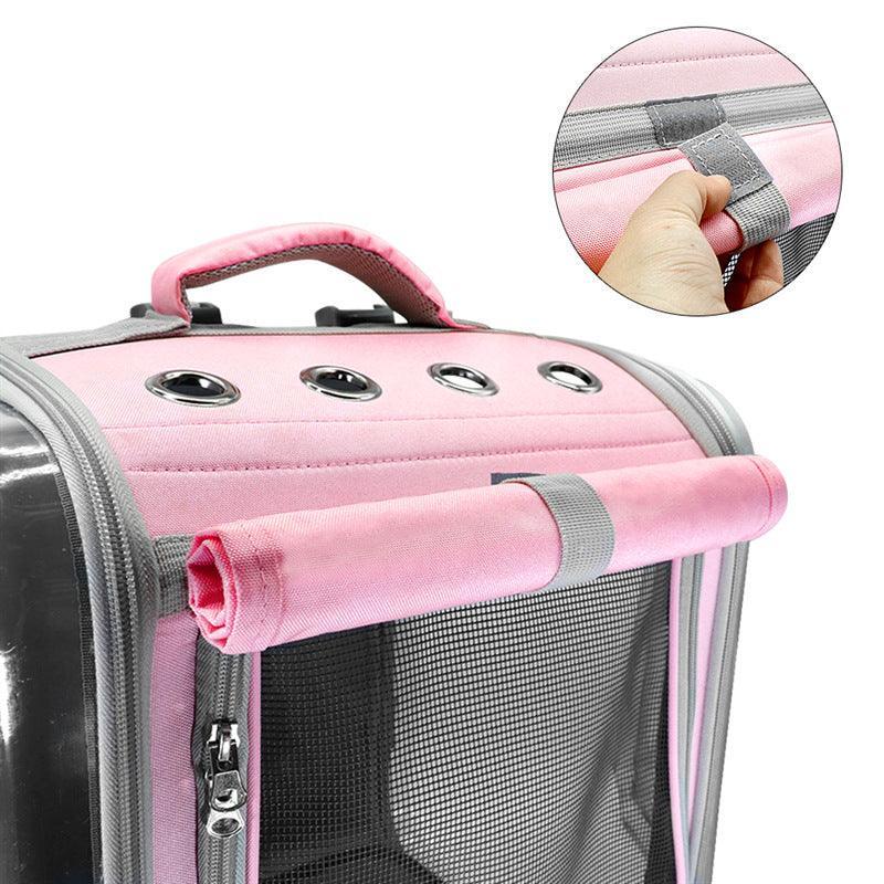 Breathable Bubble Cat Carrier Backpack - Portable Travel Outdoor Shoulder Bag For Small Dogs And Cats-1