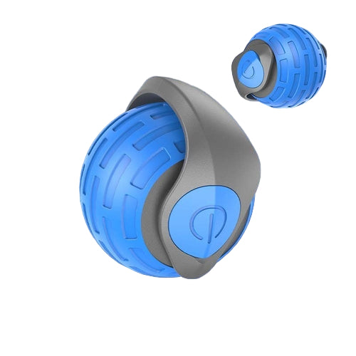 Blue and gray smart ball white background 