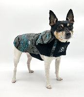 Dog wearing DCNY Navajo Trails Denim Duster - Teal